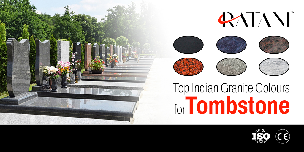 Which are the top Indian Granite colours for Tombstone?